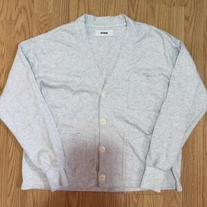 Buck Mason 3 Pocket Oversized Cotton Cardigan Sweater Women's Small